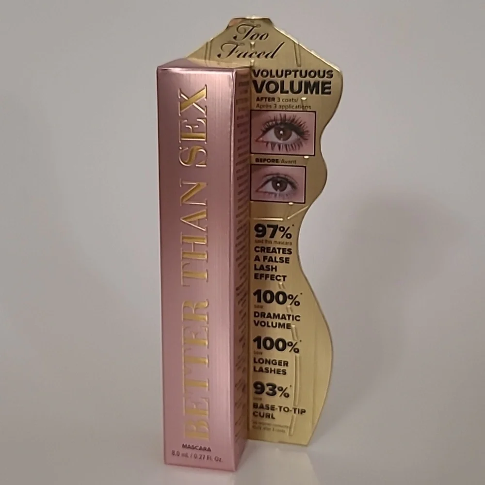 Too Faced NIB Better Than Sex Black Mascara